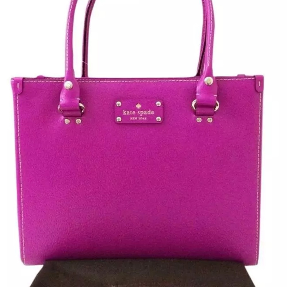 Kate Spade Pink Structured Tote with Double Handles